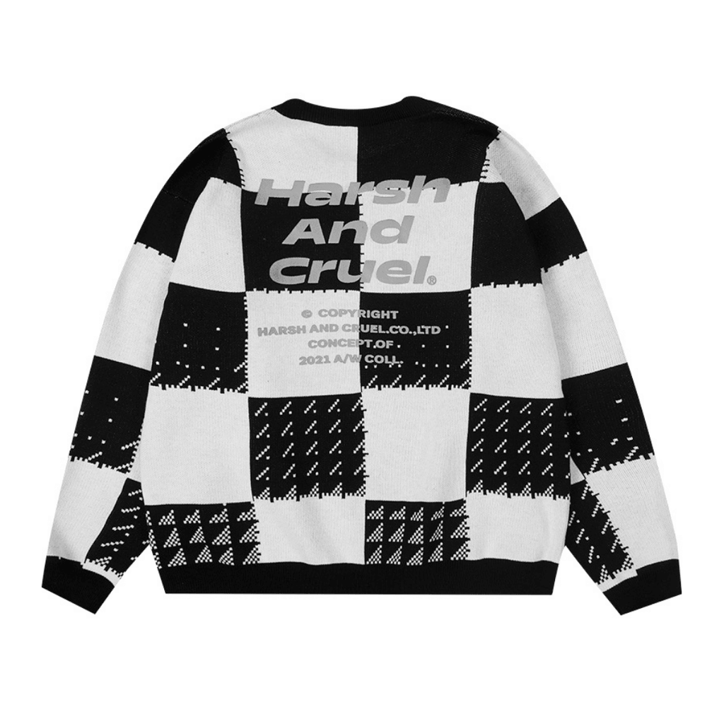 H/C Mosaic Chessboard Sweater - UK Only