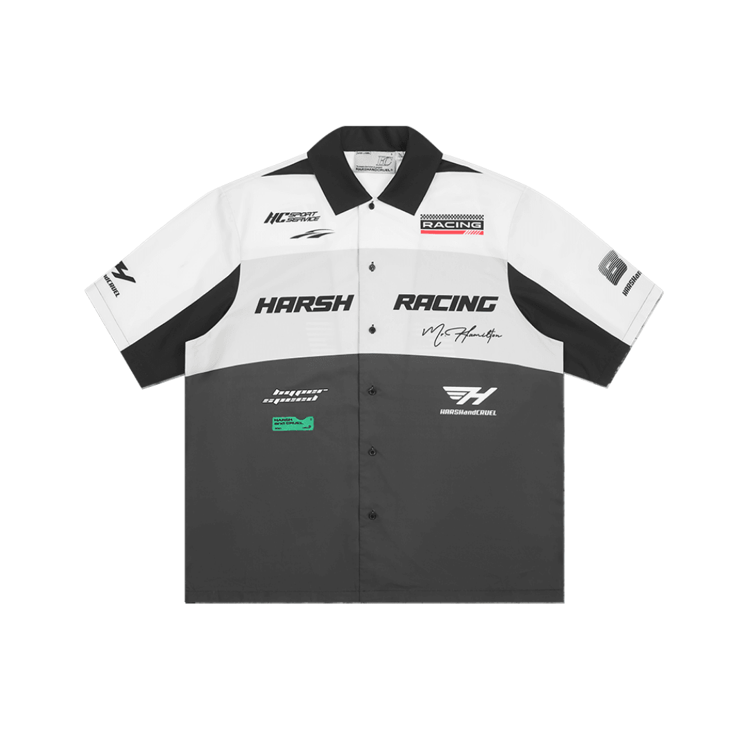 H/C Colorblock Logo Racing Printed Shirt