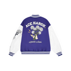 H/C Bouquet Of White Roses Varsity Jacket