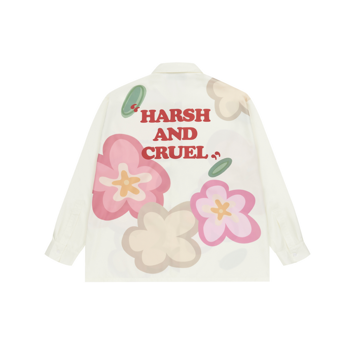 H/C Handpainted Cartoon Flowers L/S Shirt