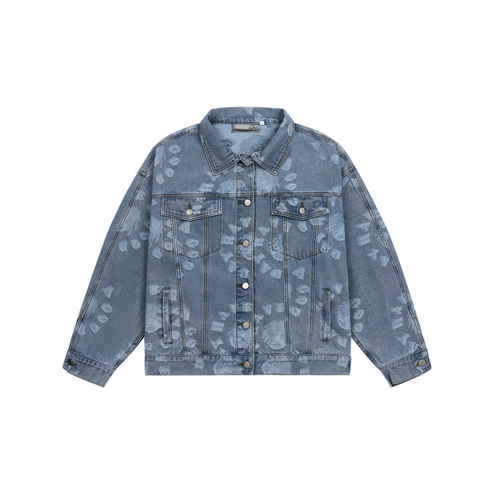 H/C 3D Circles All Over Jeans Jacket