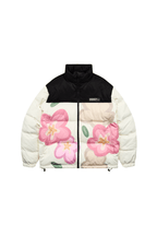 Handpainted Cartoon Flowers Down Jacket
