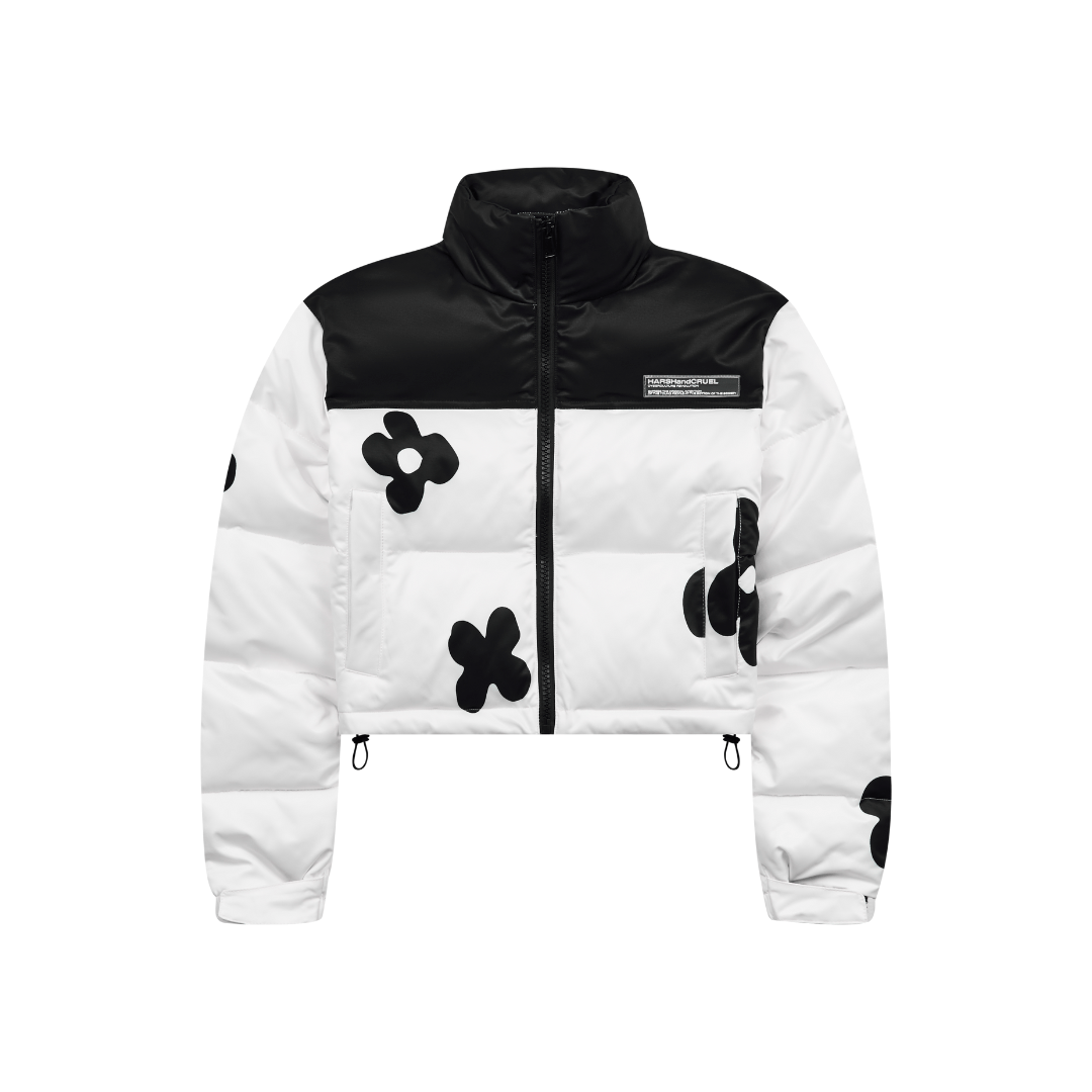 H/C Handpainted Flowers Crop Jacket