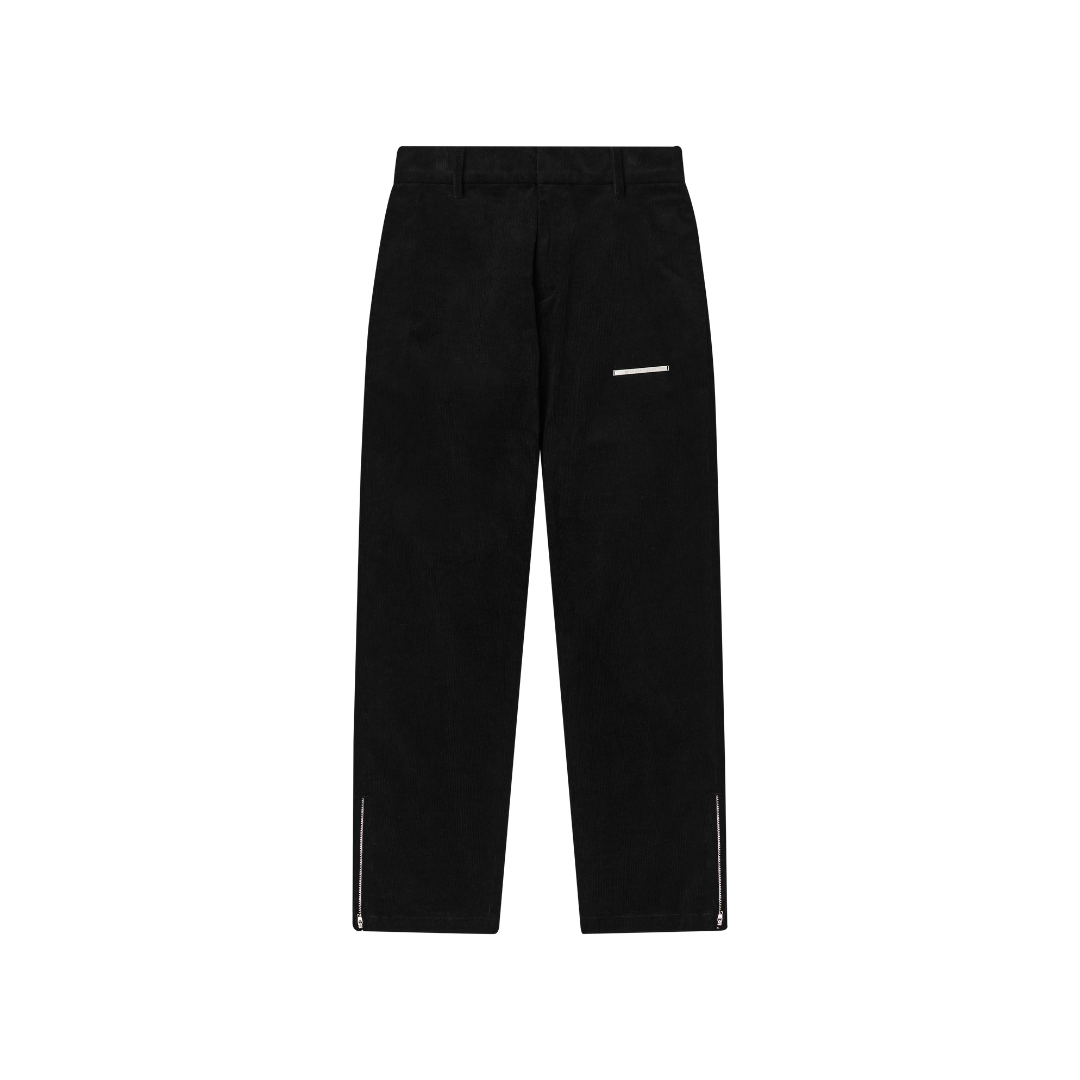 H/C Micro Flared Zipper Corduroy Trousers