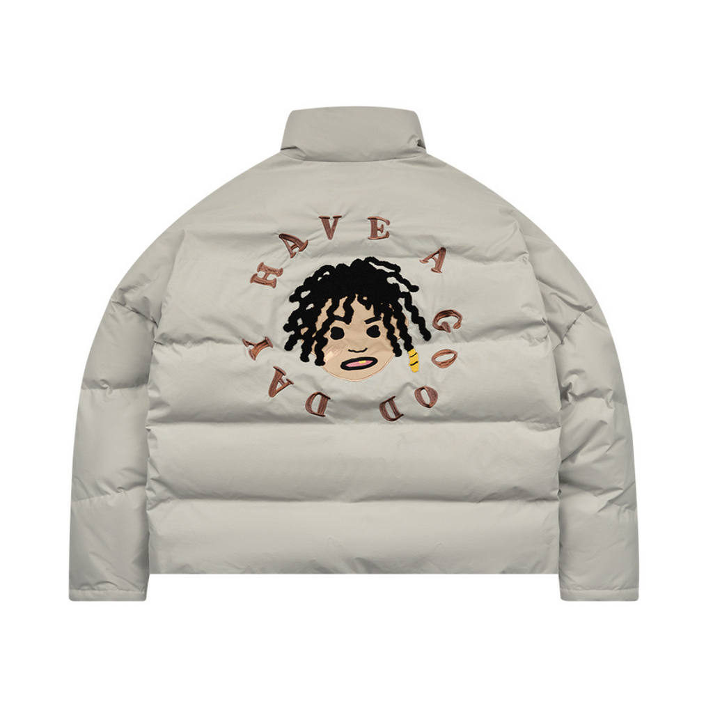 H/C Cartoon Face Down Jacket