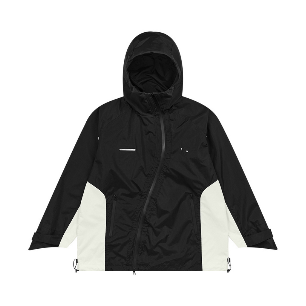 H/C Functional Irregular Zipper Windbreaker