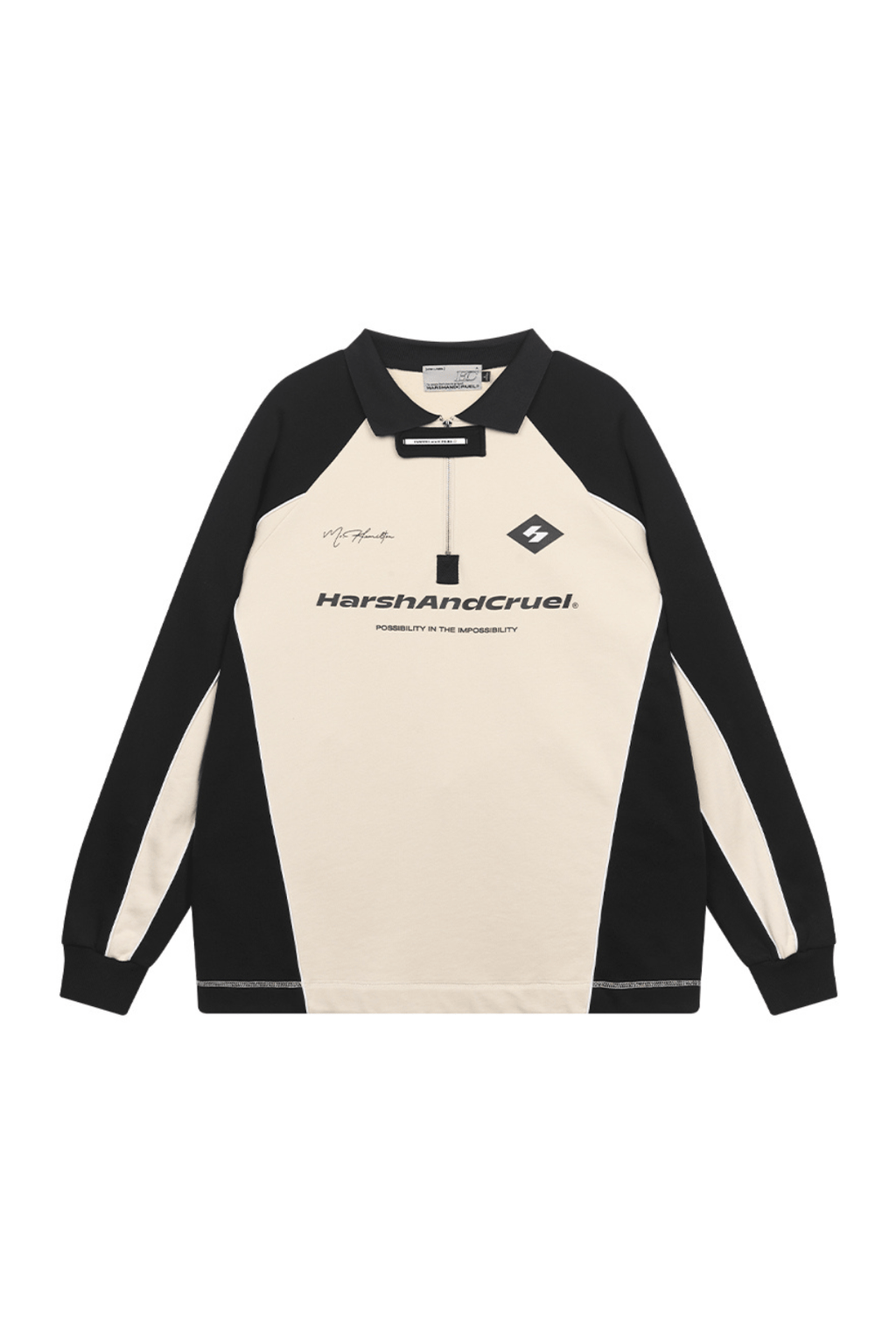 Retro Zipper Polo Shirt