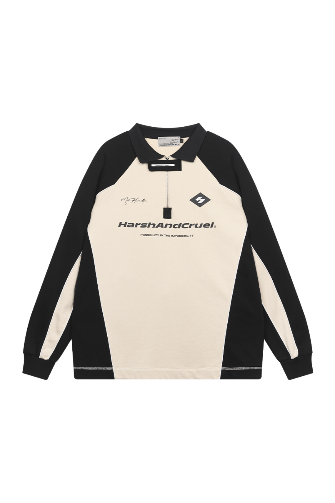 Retro Zipper Polo Shirt