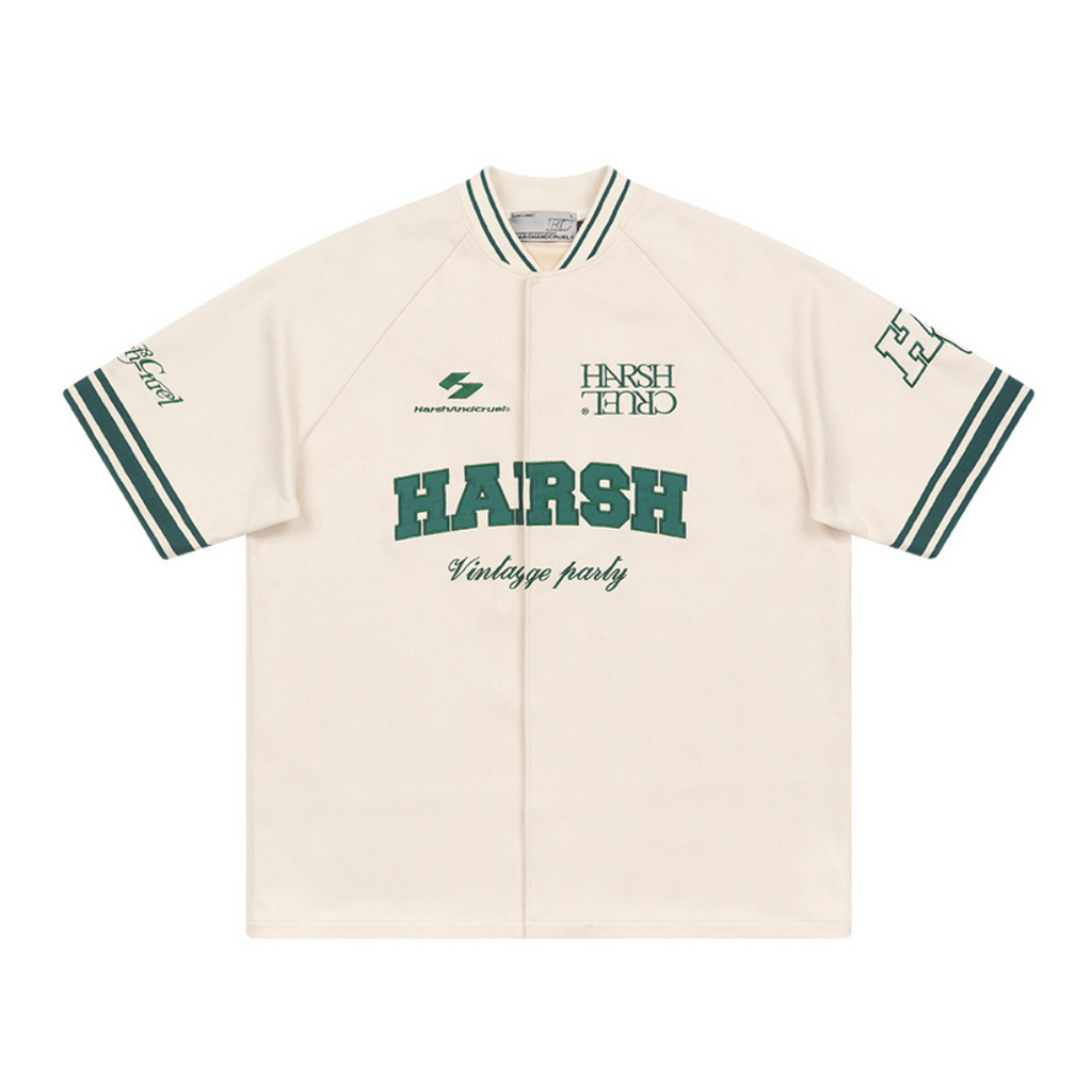Vintage Embroidered Logo Jersey Shirt