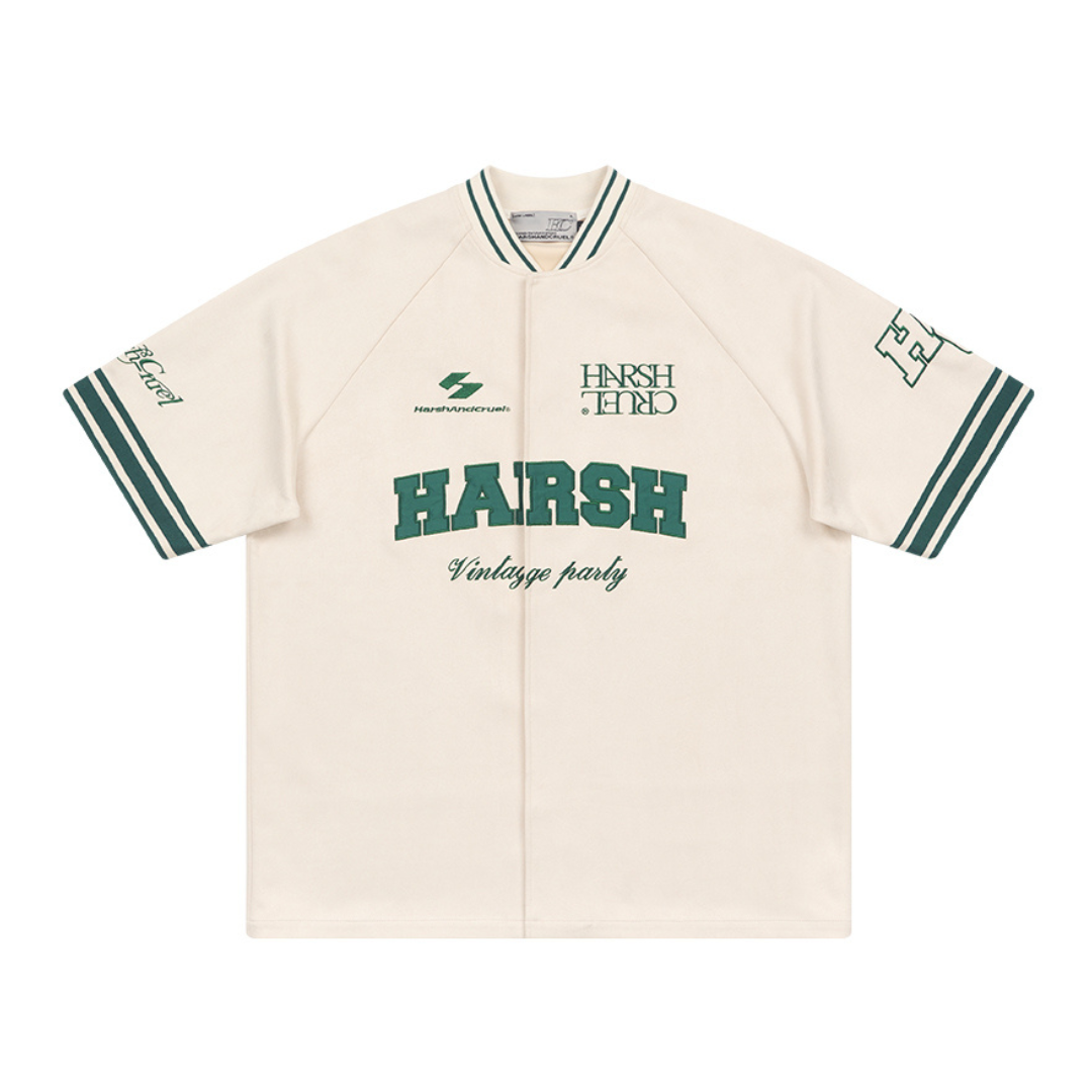 Vintage Embroidered Logo Jersey Shirt