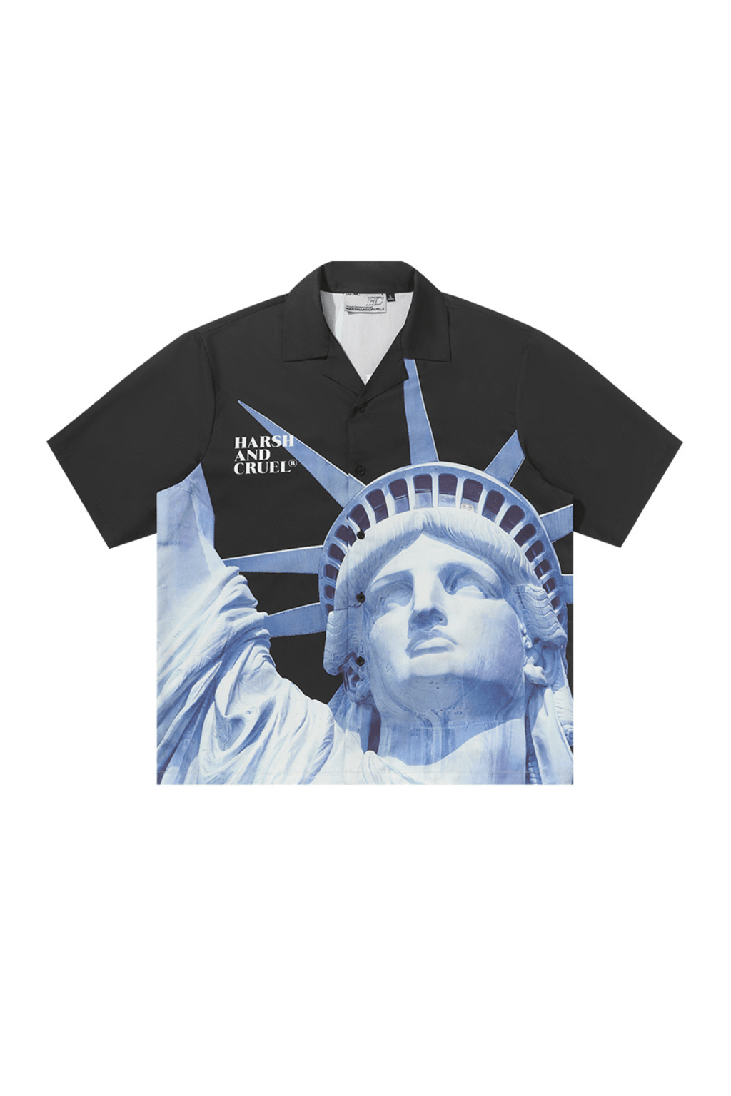 Statue of Liberty printed Cuban Shirt