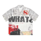 Newspaper Full Print Cuban Shirt