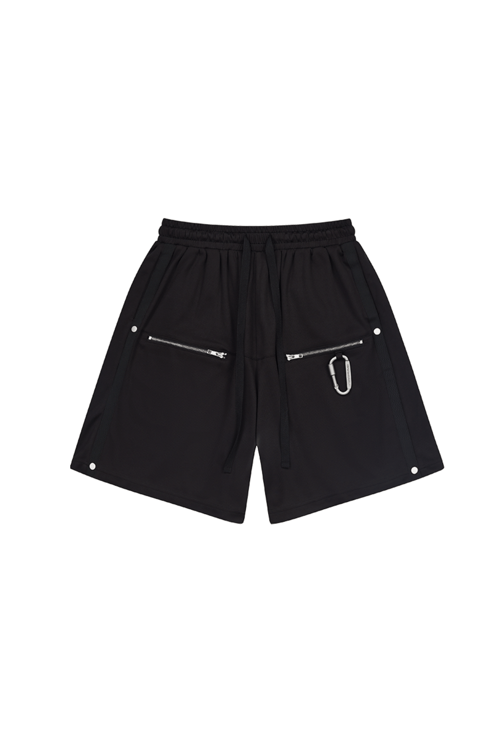 Metal Buckle Zipper Shorts