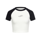 Dynamic Logo Raglan Crop Top