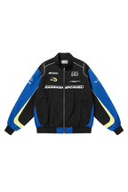 Splicing Contrast Racing Coach Jacket