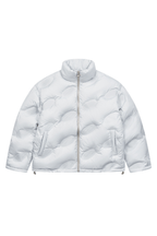 3D Embossed Logo Stand Up Collar Down Jacket