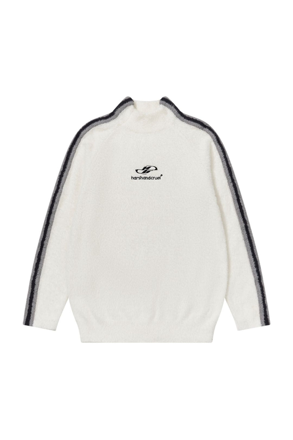 Striped Mohair Logo Sweater