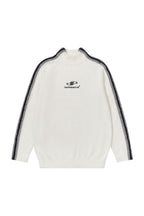 Striped Mohair Logo Sweater