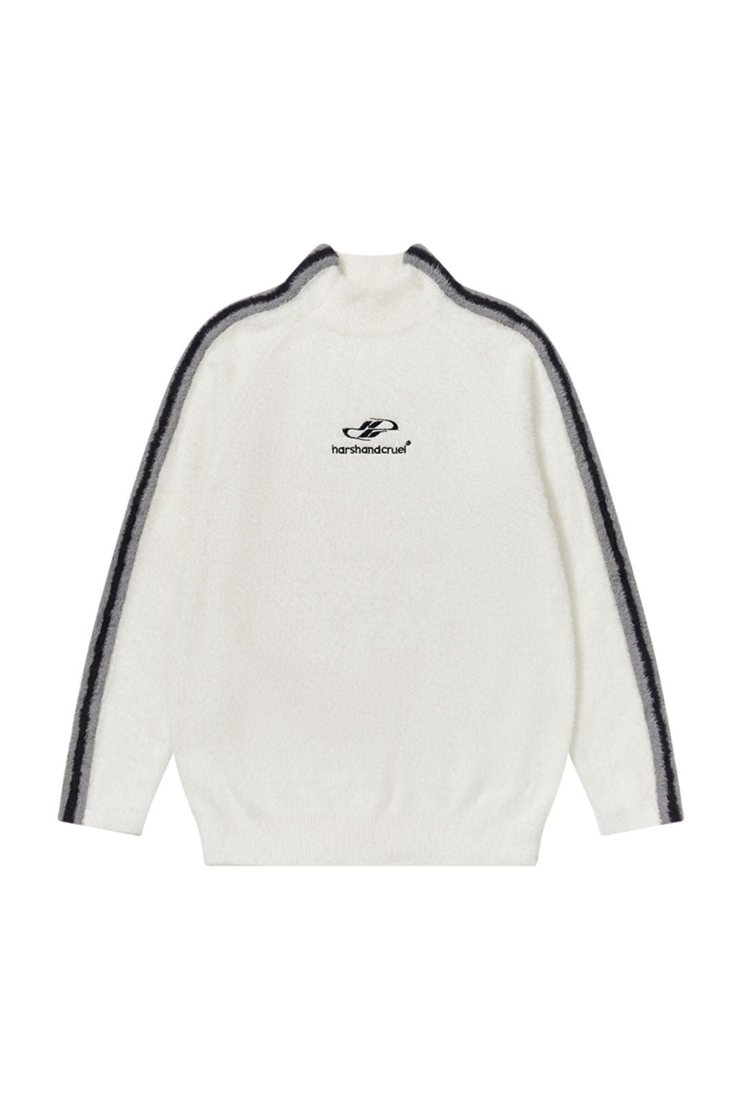 Striped Mohair Logo Sweater