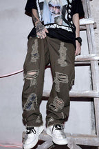 CZ ED Embroidered Washed Trousers - UK Only
