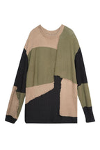 STEEPC Stitched Loose Knit Sweater