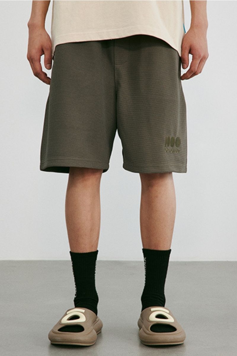 OO Waffle Loose Logo Shorts