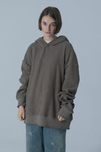 THINGY Army Green Loose Hoodie