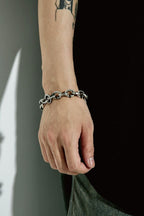Unknown World Silver Nails Bracelet