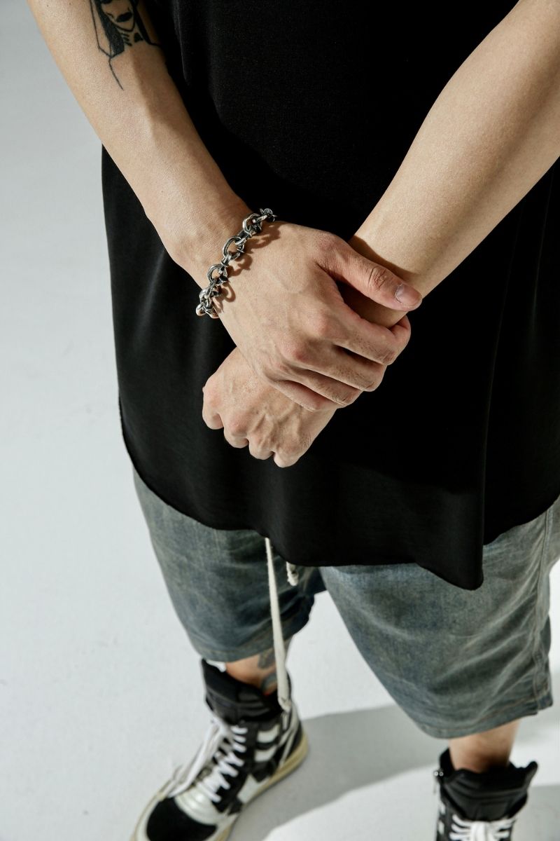 Unknown World Silver Nails Bracelet