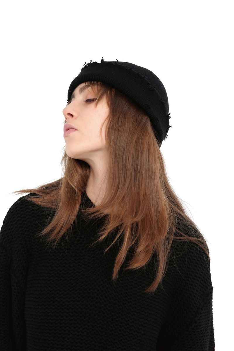 Unknown World Knitted Distressed Hat