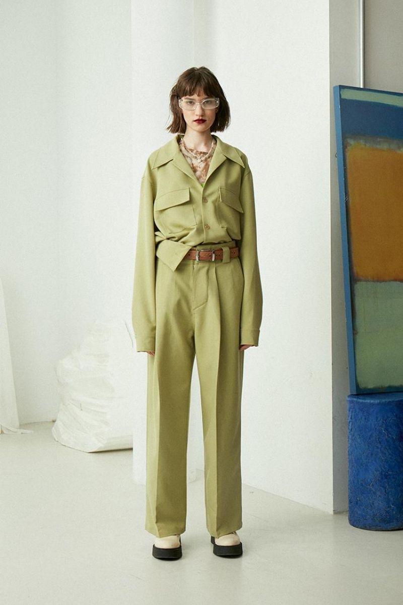 Mix7 Green Shirt Jacket