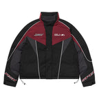 Patchwork Embroidered Racing Down Jacket