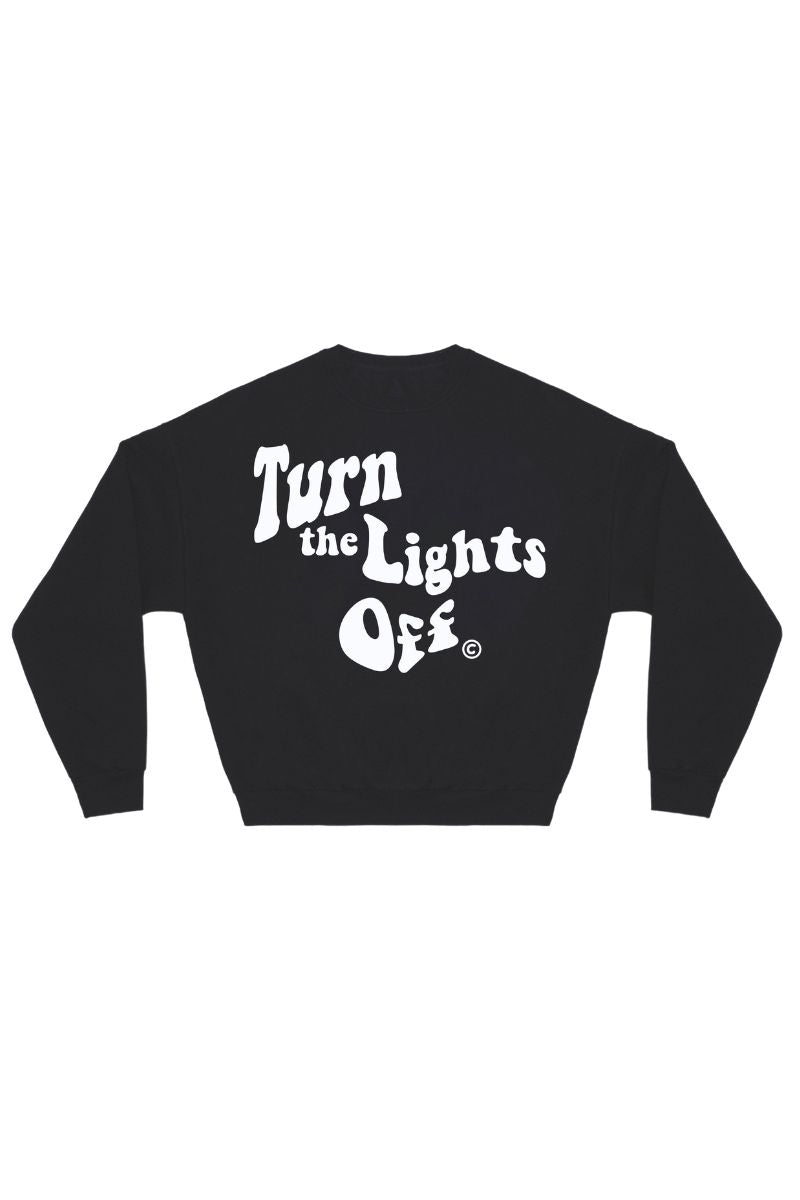 Lights Off Puff Print Sweater