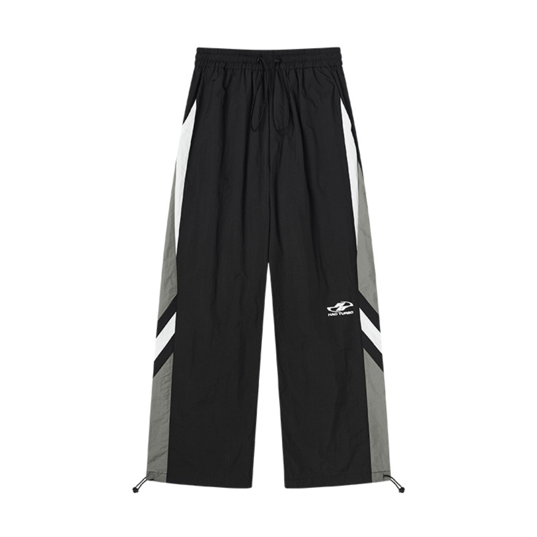 Contrast Stitched Adjustable Racing Trousers