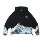 H/C Mountain Oil Painting Oversize Hoodie - UK Only