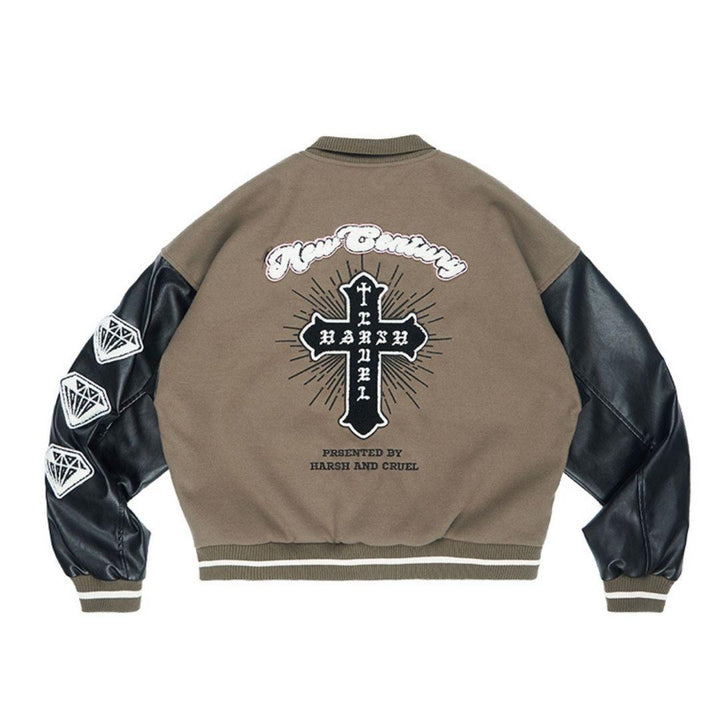 H/C New Century Embroidered Varsity Jacket - US Only