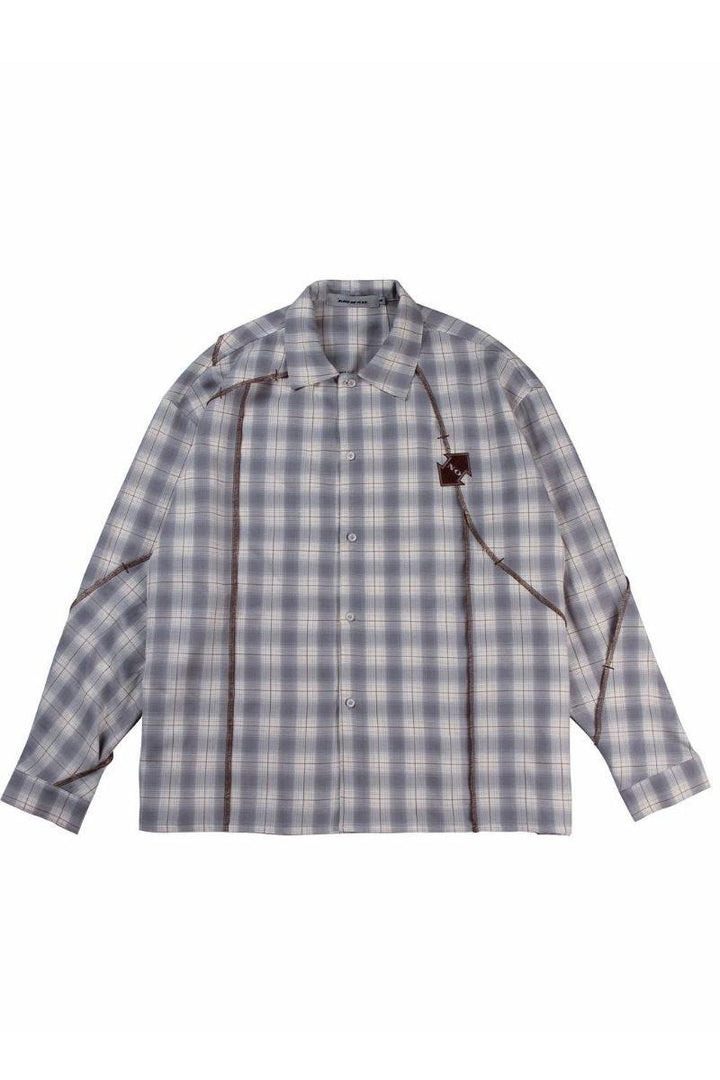BNP Checkered Stitched L/S Shirt