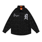Sempre Embroidered Checkered LS Shirt