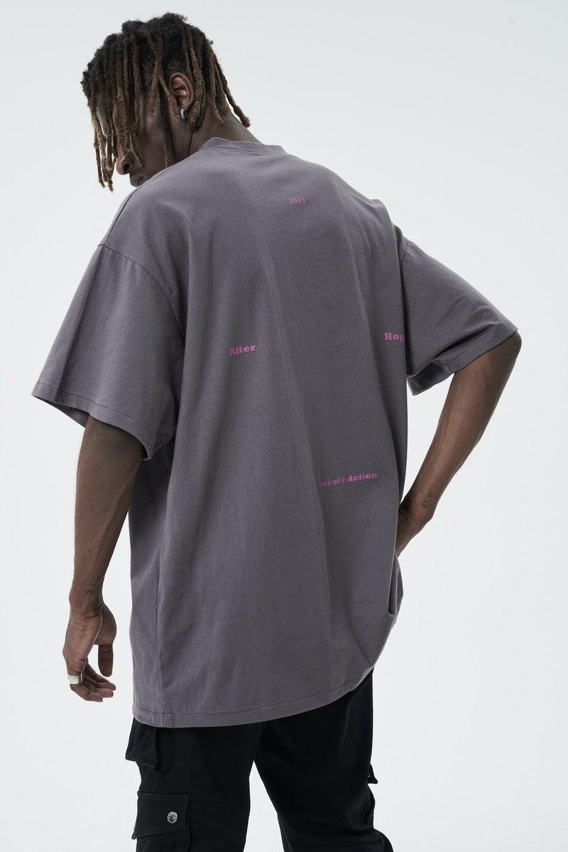 Center of Rotation Thorns Print Retro Tee