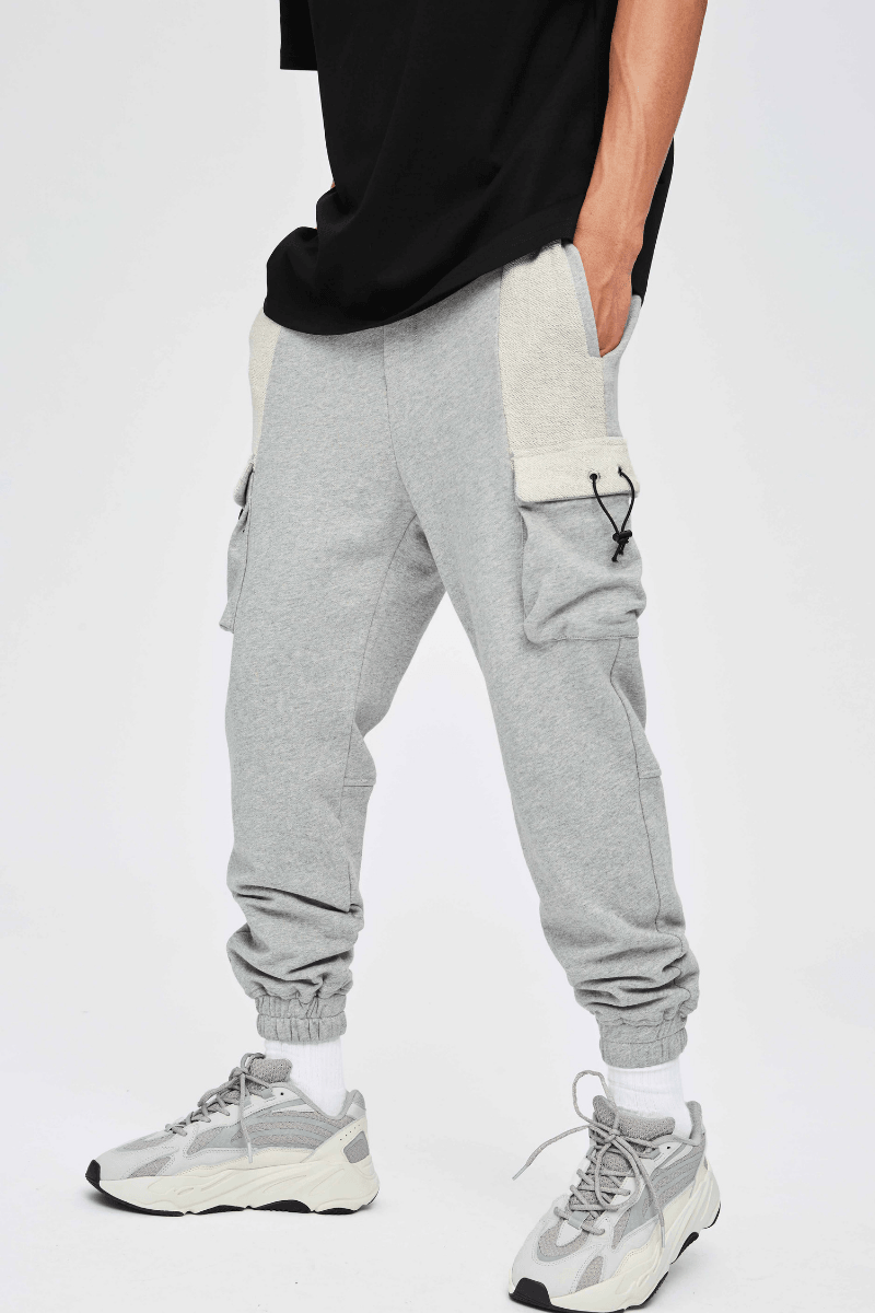 CZ Gray Cargo Zipper Sweatpants