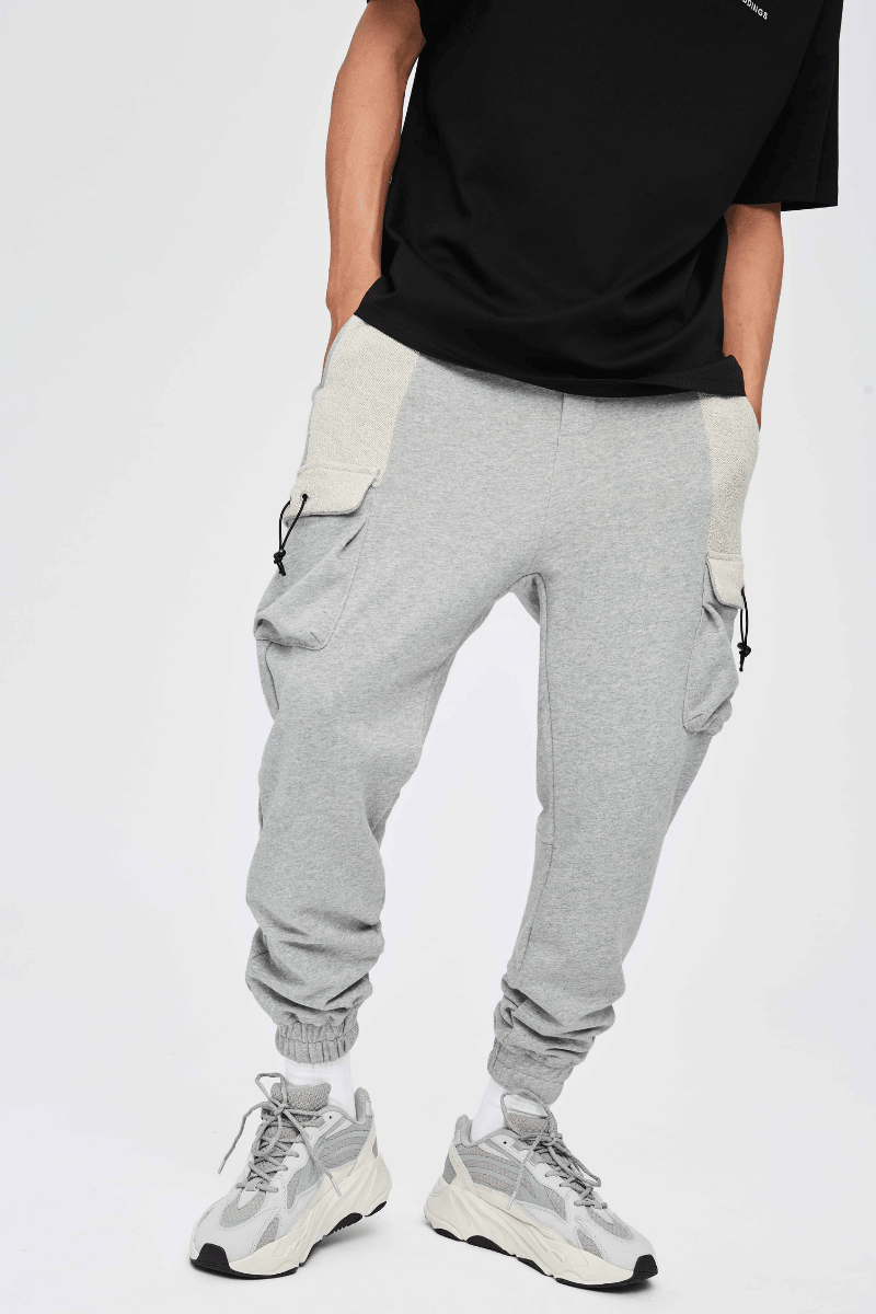 CZ Gray Cargo Zipper Sweatpants