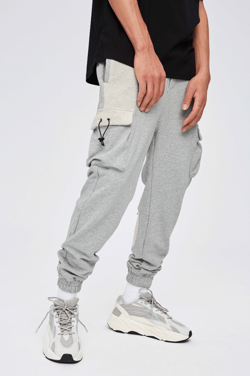 CZ Gray Cargo Zipper Sweatpants