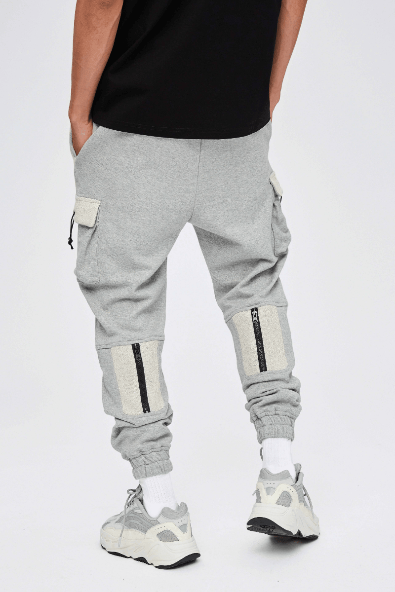 CZ Gray Cargo Zipper Sweatpants