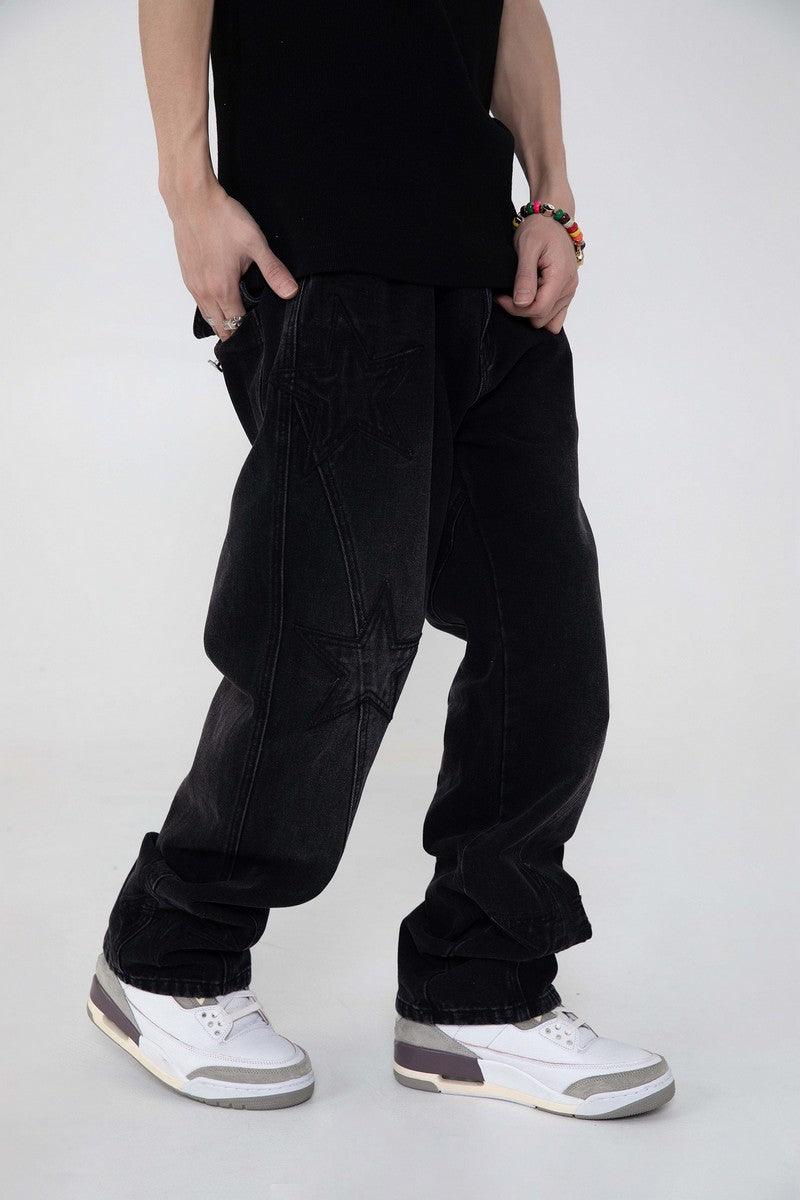Stars Embroidered Jeans