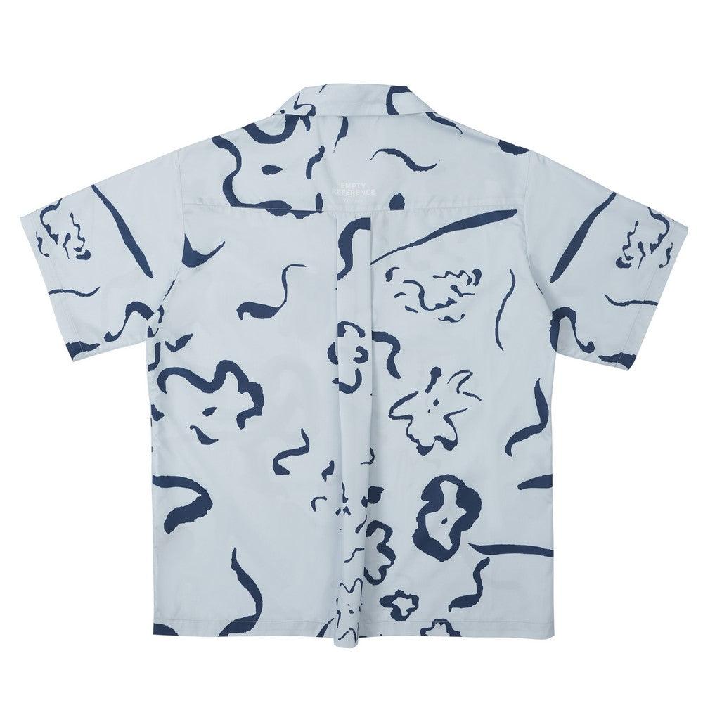 Empty Reference Hand-Painted Flowers Cuban Shirt