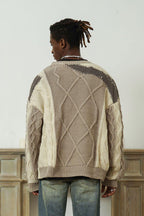 Empty Reference Beige Stitched Sweater