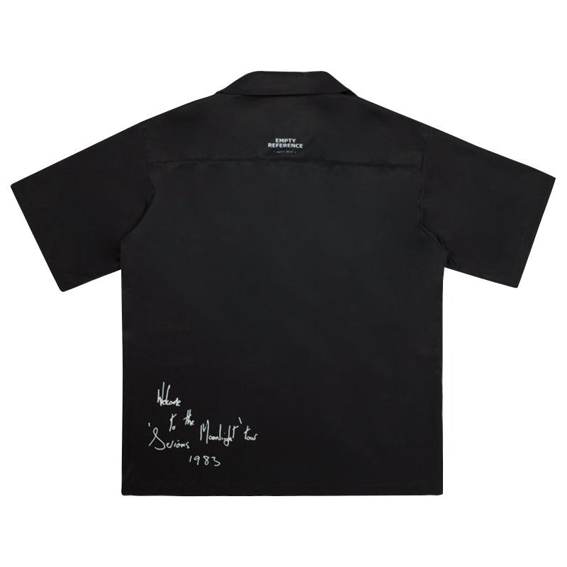 Empty Reference Bowie Printed Cuban Shirt