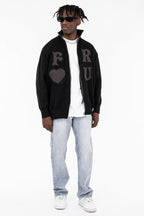 CZ Stand Up Collar Sweater