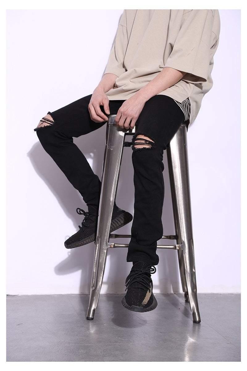 coppingzone Distressed Jeans Black S/30
