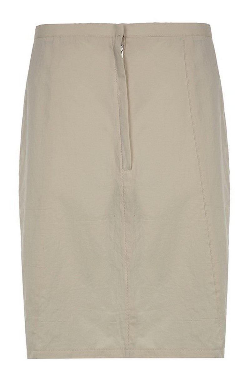 CZ Khaki Retro Midi Skirt